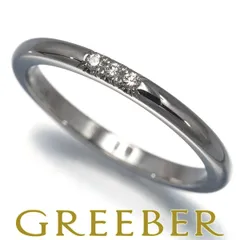 ティファニー リング ダイヤ ダイヤモンド フォーエバー クラシックバンド ウェディング 2mm 3P 10号 Pt950 #182648