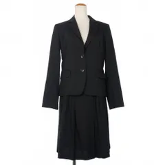 コムサデモード COMME CA DU MODE ジャケット スカートスーツ セットアップ 春夏 9号 黒 ブラック