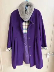 ダックス ファー カラー パープル コート キッズ 150