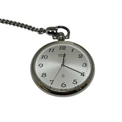 SEIKO クォーツ 懐中時計 ホワイトダイヤル ※説明をお読み下さい