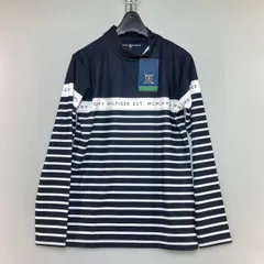 ◎◎TOMMY HILFIGER トミー ヒルフィガー ゴルフ ゴルフシャツ ボーダー ハイネック長袖シャツ Sサイズ レディース