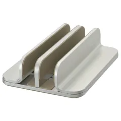 オーム電機 PCGEARノートPCスタンド 縦置き 2台用 OA-S04D-S 01-3625 OHM シルバー [シルバー] [2台用] [縦置き]