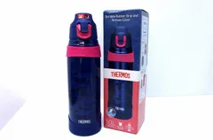 【226566】THERMOS サーモス  真空断熱スポーツボトル 1.0L ワンタッチオープンタイプ 保冷専用 FHQ-1001 ネイビーカモフラージュ