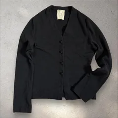 【ウール100】シビラ　長袖ニットカーディガン　ブラック　黒  サイズ42 Vネック