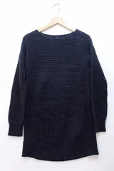 【227401】theory セオリー  カシミヤ100％ ローゲージニット セーター  S 2305749 チャコールグレー