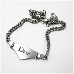 クリスチャンディオール ブレスレット シルバーカラー ロゴ 中古 ABランク