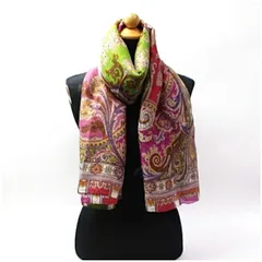 エトロ 麻 シルク 長方形ストール マルチカラー 中古 Aランク ETRO レディース 女性用のサムネイル