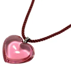 Baccarat(バカラ) ネックレス - ボルドー ハート