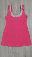 ルルレモン 6 サイズ ピンク フローラル メッシュ タンクトップ