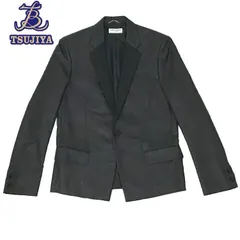 中古A SaintLaurent サンローランパリ Patterned blazer テーラードジャケット サイズ46 ブラック 辻屋質店A0295**のサムネイル