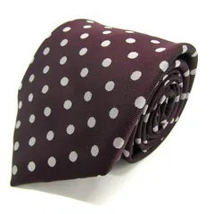 アレクサンダージュリアン ブランド ネクタイ ドット シルク PO メンズ ワインレッド Alexander Julian 【中古】