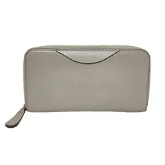 Anya Hindmarch(アニヤハインドマーチ) 長財布 - グレー ラウンドファスナー レザーのサムネイル