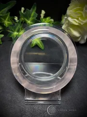 💎天然石✨️高品質✨️ローズクォーツ   バングル   【簡易鑑定書付き・箱付】 レディース＆メンズ   E758