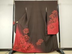 美品 正絹 染分 紅葉振袖3点セット トールサイズ 裄73 - メルカリ
