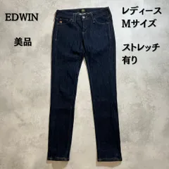 EDWIN エドウィン　サムシング　デニムパンツ　ウール混　ストレッチ有り　スキニー　Mサイズ　レディース　美品【B-3】