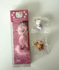 ファー 妖精 レオパード ハローキティ ストラップ セット