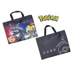 ポケモン レッスンバッグ トートバッグ ブラック ポリエステル 男の子 入園 小学校 入学 お稽古 習い事