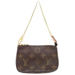 美品 ルイ ヴィトン ミニ ポシェット アクセソワール モノグラム M58009 ポーチ バッグ LV 1037 LOUIS VUITTON