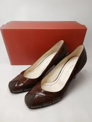 リーガル パンプス 24.0cm ブラウン6.5cmヒール