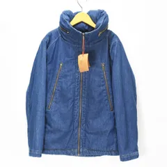 新品 NANEA ナネア レディース アウター コート ジップアップ 中綿 ジャケット デニム 裏ボア フリース フード ジャンパー ブルゾン ネイビー H-1055104 フリーサイズ