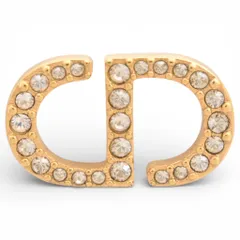 ディオール PETIT CD ピアス 片耳のみ ラインストーン Aランク di8809bq