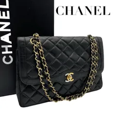 【価格交渉/質問大歓迎♪】シャネル　パリ限定　マトラッセ　ラムスキン　ショルダーバッグ　黒　5525