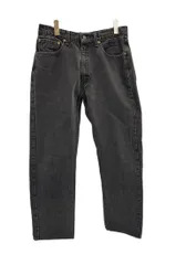 リーバイス Levi's 90's 90年代 505 ボタン裏527 後染め ブラックデニム USA製 アメリカ製 Vintage ヴィンテージ デニム ブラック W34 L34 101MB-844