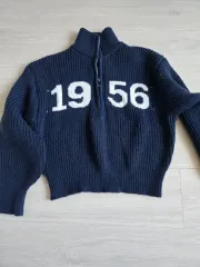 レディース ハーフジップアップニット 新品