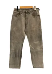 リーバイス Levi's 90's 90年代 501 先染め ボタン裏553 USA製 アメリカ製 Vintage ヴィンテージ デニム グレー W32 L30 101MB-845