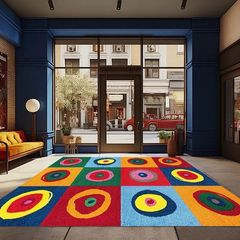 カーペット　リビングルームラグ　ヴィンテージボヘミアンスタイル　180×250 カーペット リビングルームラグ ヴィンテージボヘミアンスタイル 180