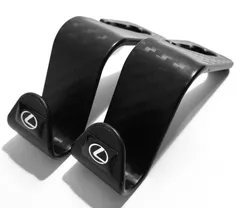 2個セット　レクサス　買い物フック　シート フック　ヘッドレスト　リアシート　ホルダー マット　収納　リヤ　シートフック　トヨタ エンブレム　ロゴ　LS GS  LX RZ GX RX RZ NX UX IS LM LC