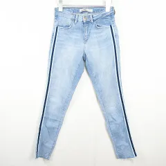 ザラ ベーシック ZARA BASIC Z1975 DENIM デニム パンツ ジーンズ スキニー ストレッチ 36 ライトブルー  ライン 6147/064  kz13930