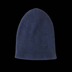 ナンバーナイン バルーン ニット帽 中国製 ネイビー 裏は白  （w-0521218）