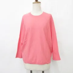 23区 オンワード樫山 ニット セーター 長袖 丸首 ピンク 38