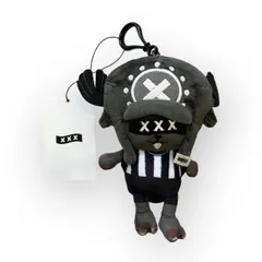 未使用 GOD SELECTION XXX × ONE PIECE チョッパーぬいぐるみキーホルダー コラボ ストラップ ゴッドセレクショントリプルエックス × ワンピース ブラック O/S (61690A)