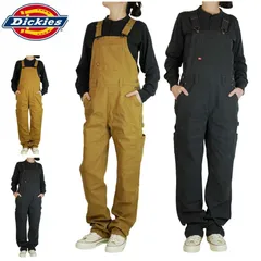 DICKIES ディッキーズレディース パンツウィメンズ ストレッチ ダブルフロント ビブオーバーオールWOMENS STRETCH DOUBLE FRONT BIB OVERALLワークウェア ブラック ブラウン スケーター ローライダー HIPHOP ズボ