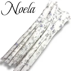 Noela ノエラ ホワイト 花柄 レディース ワンピース ロングワンピース ノースリーブ  カジュアル Mサイズ相当 001351H