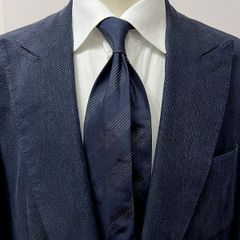 Atto Vannucci ( アットヴァンヌッチ ) ネクタイ ダークネイビー