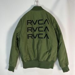 RVCA ナイロン ハーフジップ プルオーバー ジャケット オリーブ 