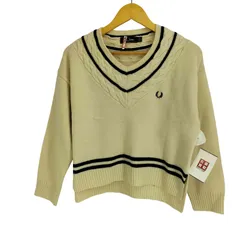 フレッドペリー FRED PERRY CABLE DETAIL TENNIS V-NECK レディース  EUR 38