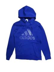 631 adidas ビックロゴ 裏起毛パーカー (M)