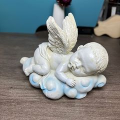 極美品】ヘミモルファイト スフィア 47mm 147g（天使の羽の木製台座付 