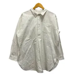 アングリッド UNGRID シャツ プルオーバー コットン 長袖 無地 F 白 ホワイト