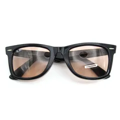 美品 Ray-Ban レイバン サングラス RB2140-F WAYFARER イタリア製 601/4B ブラック  54000239