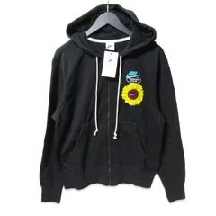 未使用 NIKE ナイキ ジップパーカー DM4986-010 AS M NSW HBR-S FT FZ HOODIE プリント ブラック 黒 M 27112289