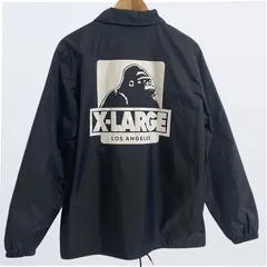 【人気】XLARGE エクストララージ コーチジャケット 背面OGロゴ 黒 L
