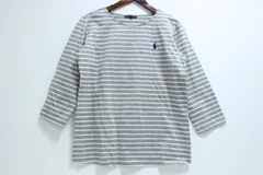 未使用保管品 RALPH LAUREN HOME ラルフローレンホーム ボーダー クルーネック 7分袖 Tシャツ Lサイズ 1-F106/1/NP