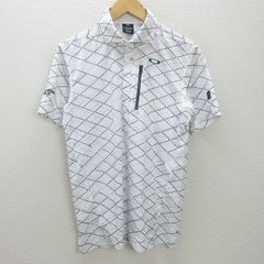 G■オークリー/ OAKLEY 半袖ドライポロシャツ/スポーツウェア【XL】白/men's/41【中古】■