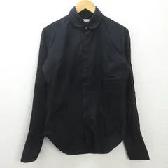 g■キャサリンハムネット/KATHARINE HAMNETT 長袖シャツ/コットン【M】黒/men's/61【中古】■のサムネイル