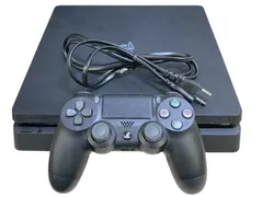 ■◎Sony PS4 本体 CUH-2100A ブラック 動作確認済 使用感あり 純正コントローラー 電源ケーブル付